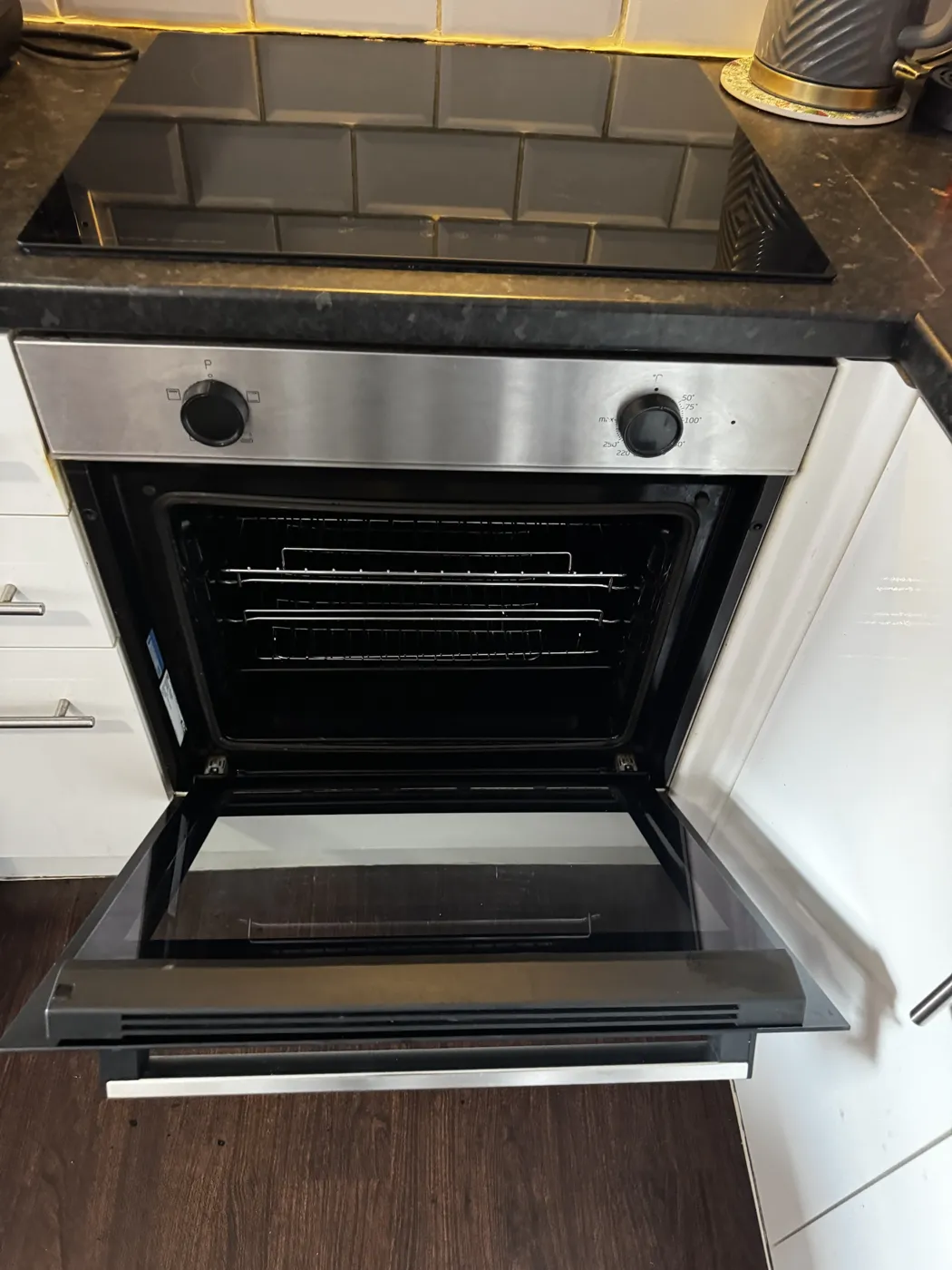 Oven cleaned for an end of tenancy inspection