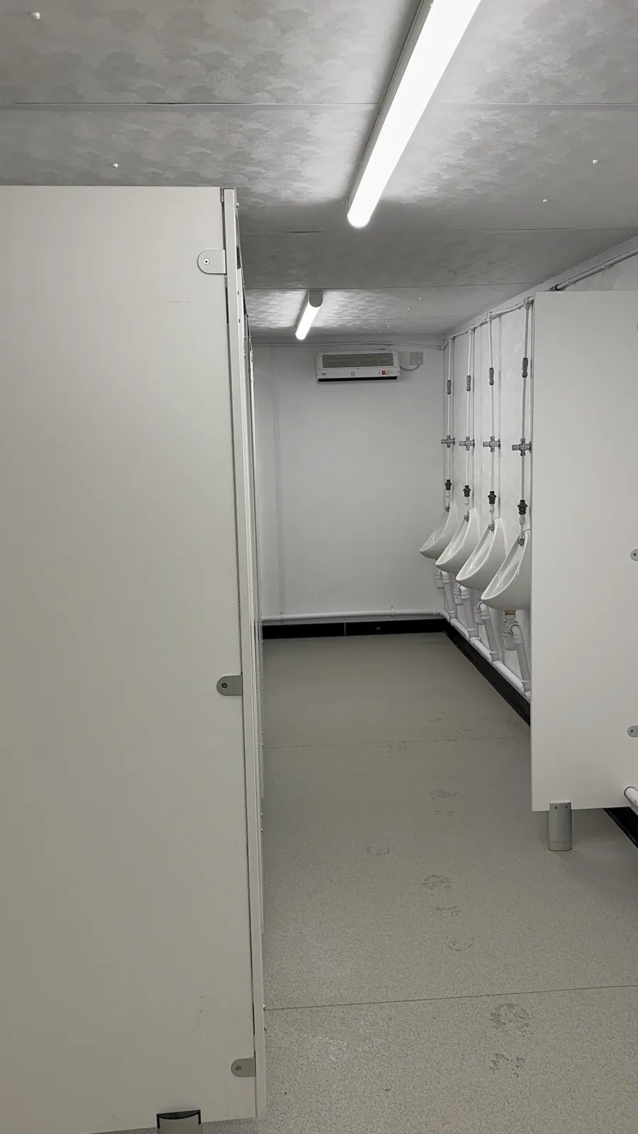 Site washroom cleaned